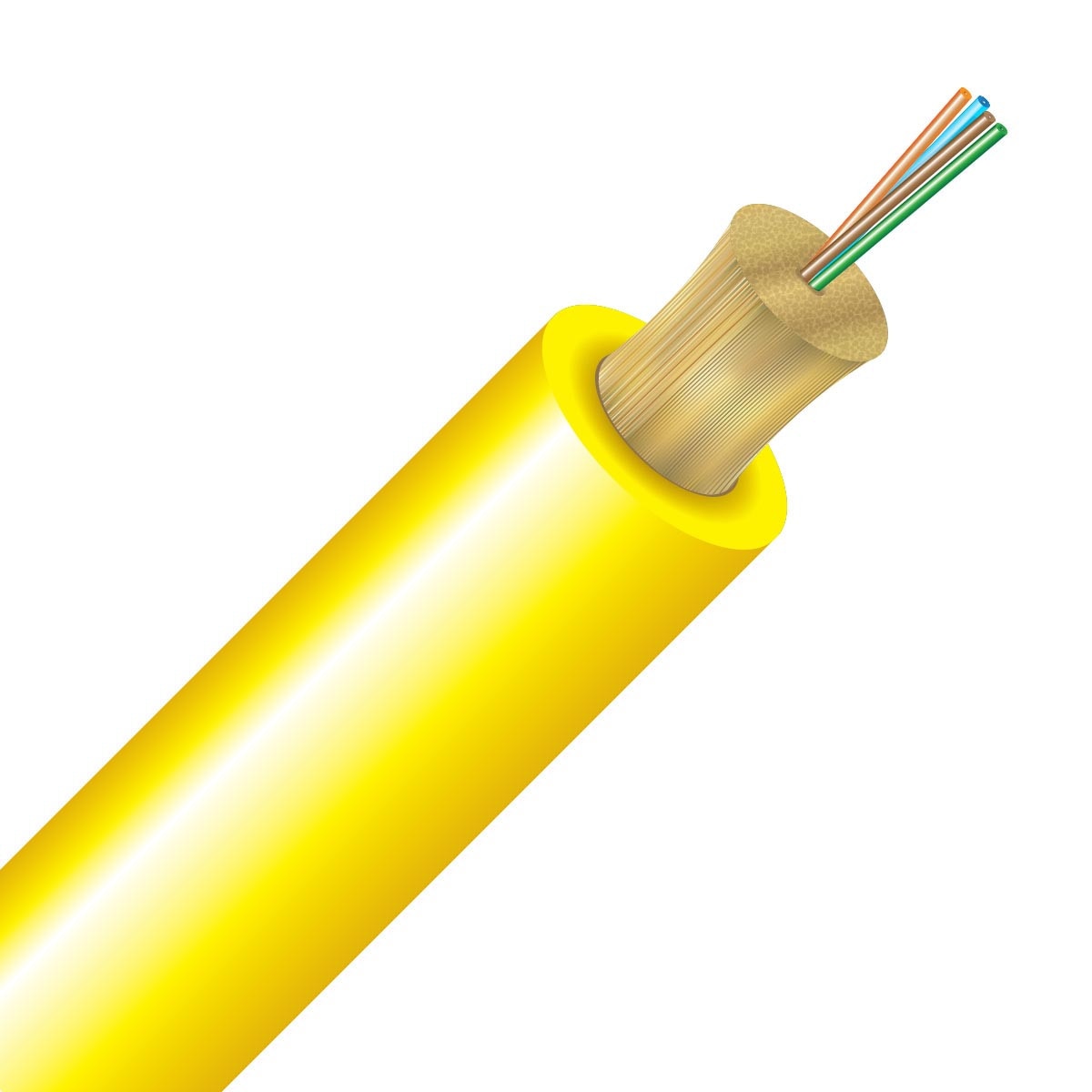 SSF™ 4 Strand OS2 Micro Distribution Indoor Riser - Bulk per Ft.
